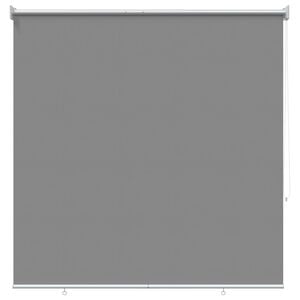 vidaXL Āra Rullo Žalūzija UV Aizsardzībai Gai&scaron;i pelēka 120 x 140 cm
