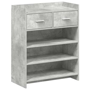 vidaXL Apavu skapis 73,5 x 36 x 92 cm Inženierijas koks Betona pelēks