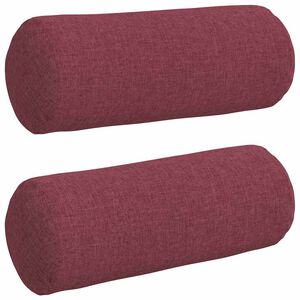 vidaXL Spilveni 2 pcs Vīna sarkans &Oslash; 15 x 40 cm audums