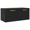 vidaXL Sienas skapis 80 x 36.5 x 35 cm Inženierijas koks Melns ozols