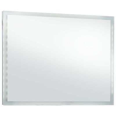 vidaXL vannasistabas sienas spogulis ar LED apgaismojumu, 100x60 cm