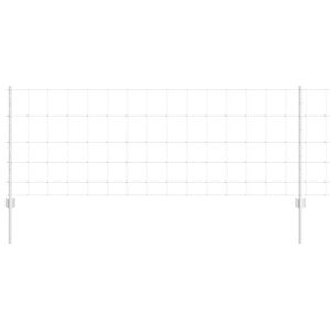 vidaXL Žogs ar stabu Sudraba 0,8 x 25 m Tērauds