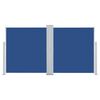 vidaXL izvelkams sānu aizslietnis, zils, 140x600 cm
