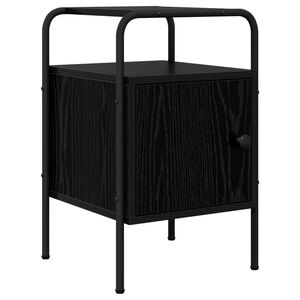 vidaXL Nakts skapītis Melns ozols 35 x 36,5 x 56 cm Inženierijas koks