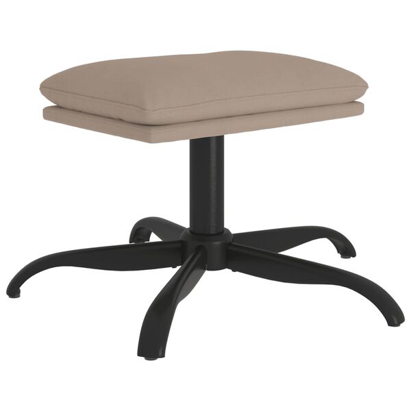 vidaXL kājsoliņ&scaron;, 60x60x36 cm, gai&scaron;i pelēks mikro&scaron;ķiedras audums