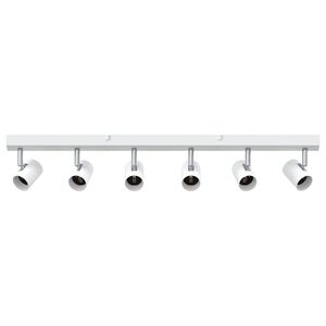 vidaXL Griestu prožektors Balts 73 x 6,5 x 11,5 cm Metāls