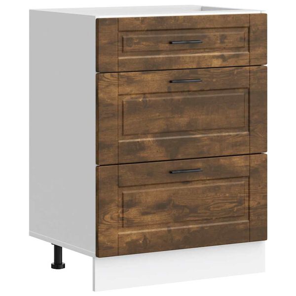 vidaXL virtuves apak&scaron;ējai skapītis "Porto" ozolkoka inženierijas koks