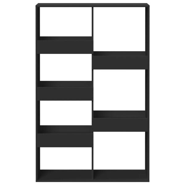 vidaXL telpas sadalītājs, melns, 100x33x155,5 cm, inženierijas koks