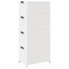 vidaXL Glabā&scaron;anas kaste ar riteņiem 4 līmeņu, 75 L, 64x40x141,5 cm