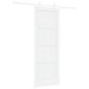 vidaXL Slīdo&scaron;ās durvis 73,5 x 198,5 cm Inženierijas koks Balts