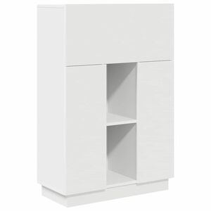 vidaXL Galds Balts 71.5 x 31.5 x 106.5 cm Inženierijas koks