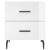 vidaXL naktsskapī&scaron;i, 2 gab., balti, 40x35x47,5 cm, inženierijas koks