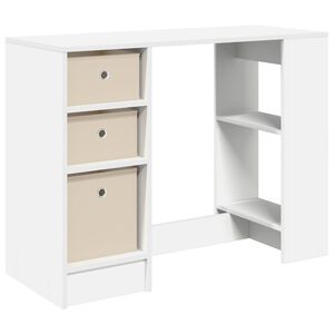 vidaXL Galds Balts 100 x 40 x 75 cm Inženierijas koks