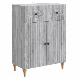vidaXL Puse Pelēks Sonoma ozols 66 x 34,5 x 90 cm Inženierijas koks