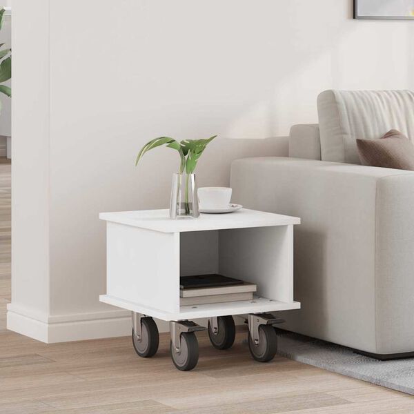 vidaXL Televizora stends Balts 37 x 35 x 35 cm Inženierijas koks