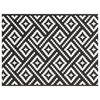 vidaXL Āra paklājs ARAKIL Balta un melna 300 x 400 cm PP