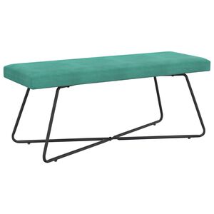 vidaXL sols Tirkīzzila 110 x 40 x 45 cm Samts