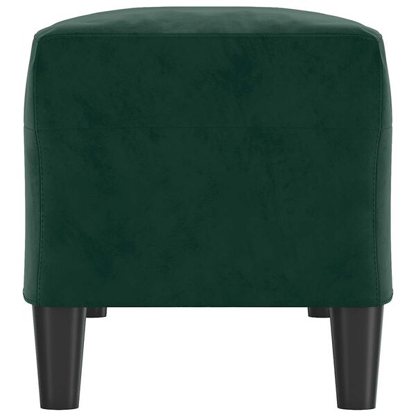 vidaXL sols, tum&scaron;i zaļ&scaron;, 100x35x41 cm, samts