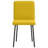 vidaXL virtuves krēsli, 4 gab., dzeltens samts