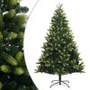 vidaXL mākslīgā Ziemassvētku egle ar statīvu, 150 cm
