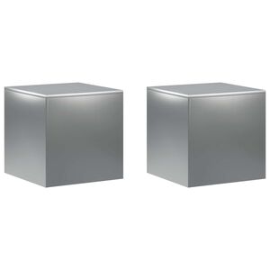 vidaXL Augu statīvs 2 pcs Sudraba 40 x 40 x 40 cm Nerūsējo&scaron;s tērauds