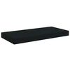vidaXL sienas plaukts, melns, 50x23x3,8 cm, MDF