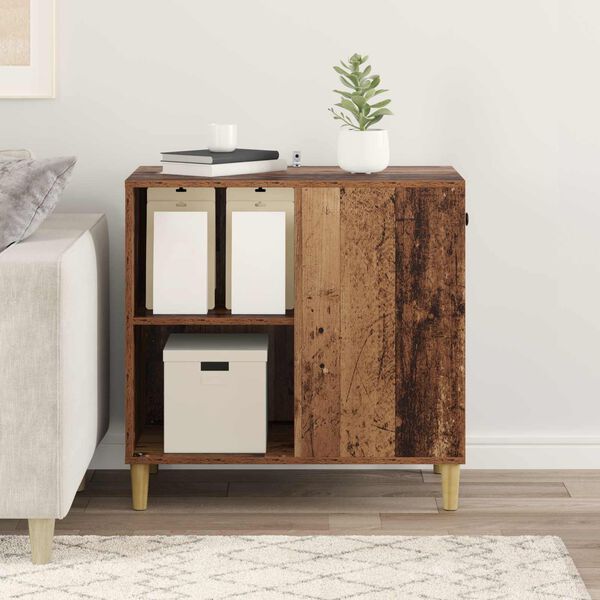 vidaXL Kaķu māja Vecs koks 72 x 42.5 x 70 cm Inženierijas koks