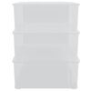 vidaXL uzglabā&scaron;anas kastes, 3 gab., plastmasa, 25 L, savietojamas
