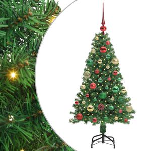 vidaXL Mākslīgā Ziemassvētku eglīte su 150 LED ar statīvu Zaļa 120 cm