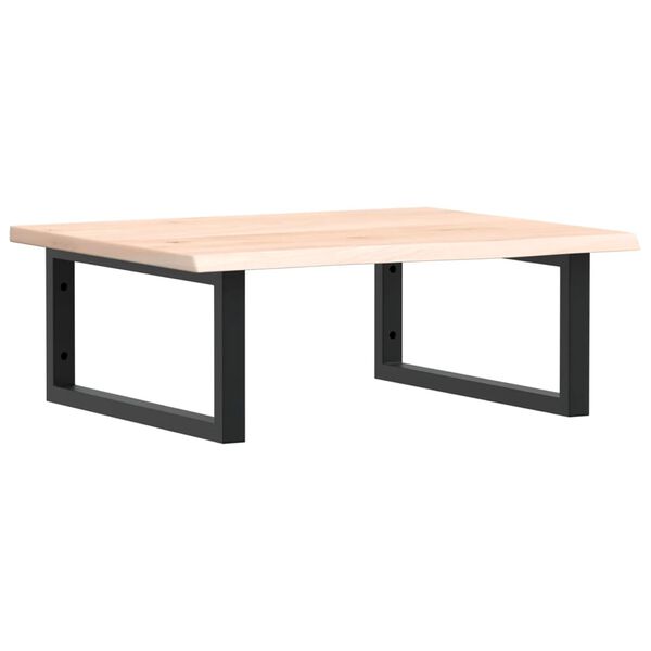 vidaXL izlietnes plaukts, stiprināms pie sienas, tērauds, ozola koks