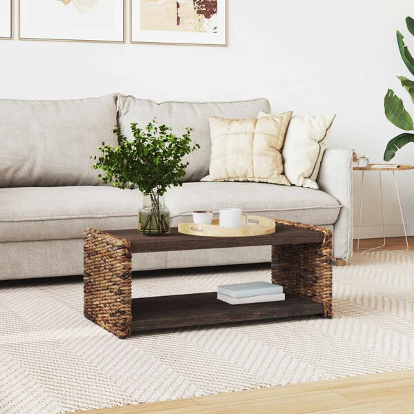 vidaXL Sānu galds Dabiska 44.5 x 45 x 45 cm Cieta mahagona koks