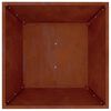 vidaXL Dārza stādītājs Rūsa 50 x 50 x 15 cm Novecināts tērauds