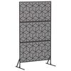 vidaXL Privātuma ekrāns 100 x 50 x 180 cm Tērauds Melns
