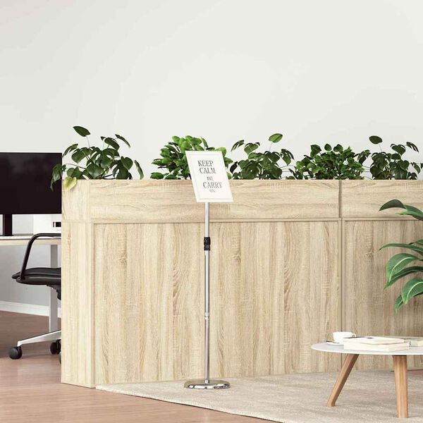 vidaXL Izstāžu stendi Sudraba 25 x 25 x 125 cm Alumīnijs