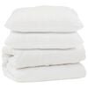 vidaXL Sega ar spilvenu 3 pcs Balts Mikro&scaron;ķiedra