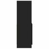 vidaXL skapītis, melns, 92x33x100 cm, konstruēts koks