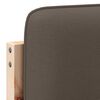 vidaXL Mīkstināts gultas galvgalis Brūns un Taupe 140 cm