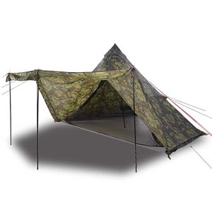 vidaXL ģimenes telts, tipi, 8 personām, kamuflāža, ūdensnecaurlaidīga