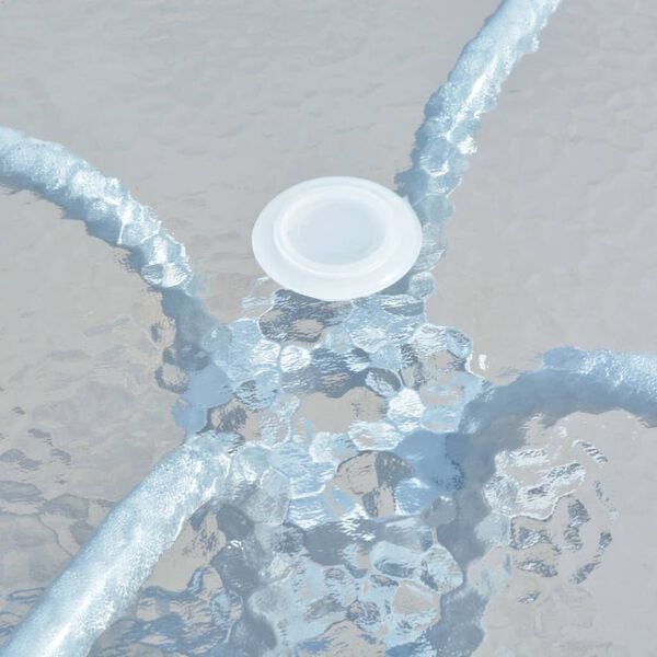 vidaXL bistro galds, 80x71 cm, pelēks tērauds