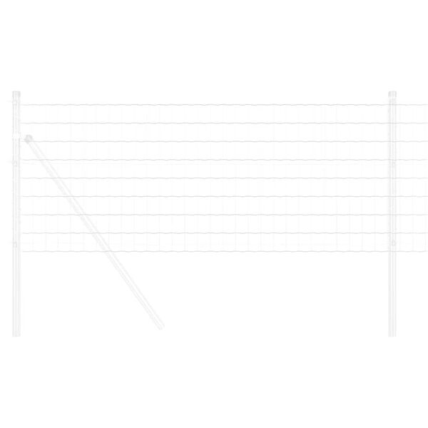 vidaXL Eiropas žogs 0,4 x 50 m PVC pārklāts dzelzs