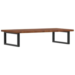 vidaXL izlietnes plaukts, stiprināms pie sienas, tērauds, ozola koks