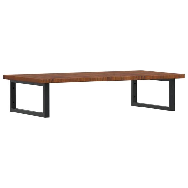 vidaXL izlietnes plaukts, stiprināms pie sienas, tērauds, ozola koks