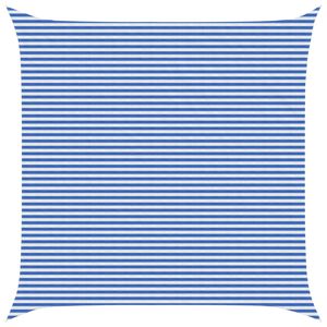vidaXL Saulessargs Zila un balta 6 x 6 m HDPE
