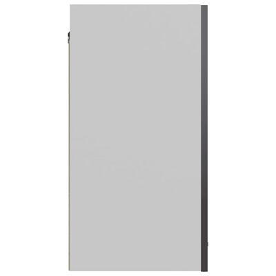 vidaXL piekarams skapītis, spīdīgi pelēks, 60x31x60 cm, skaidu plāksne