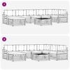 vidaXL Āra dīvānu komplekts 8 pcs Dabisks un bē&scaron;s Cietā akācijas koks