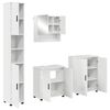 vidaXL Vannas istabas mēbeļu komplekts Piestiprināts pie sienas 4 pcs