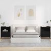 vidaXL Nakts skapītis 2 pcs Melna 49 x 36 x 61 cm Inženierijas koks