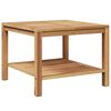 vidaXL Kafijas galdiņ&scaron; Brūna 60 x 60 x 45 cm Ciets tek&scaron;a koks