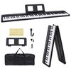 vidaXL 88 Keys Klavieru elektriskā klaviatūra ar mūzikas statīvu