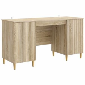 vidaXL Galds Sonomas ozols 142,5 x 50 x 75 cm Inženierijas koks